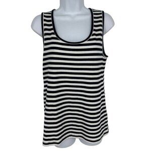 Soft Surroundings Ribbed Knit Scoop Neck Tank Top Size Petite Large